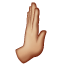 Rightwards Pushing Hand: Medium-Light Skin Tone on WhatsApp
