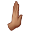 Rightwards Pushing Hand: Medium Skin Tone on WhatsApp