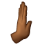 Rightwards Pushing Hand: Medium-Dark Skin Tone on WhatsApp