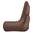 Rightwards Pushing Hand: Dark Skin Tone on Samsung