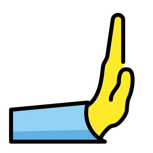 Rightwards Pushing Hand on OpenMoji