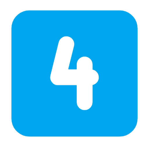 Keycap 4 on Microsoft Fluent